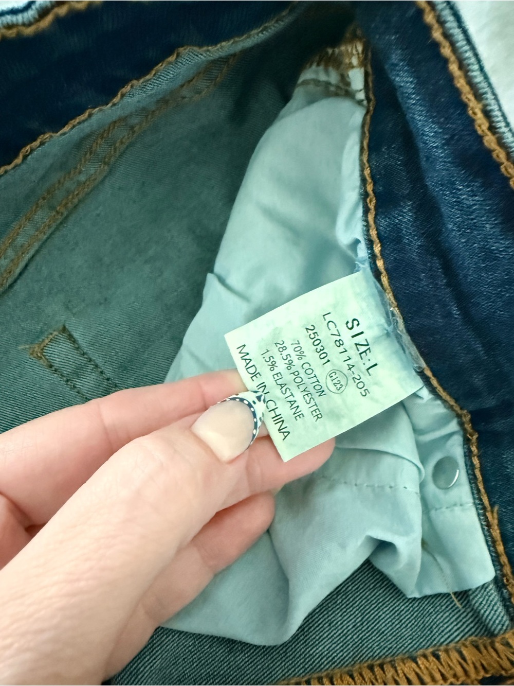 Amazon Women's Distressed Denim Shorts - Blue - Picture 5 of 6